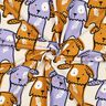 Baumwolljersey Schlappohr Hunde | Poppy Fabrics – wollweiss,  thumbnail number 3