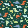 Sommersweat Dinos | Poppy Fabrics – blautanne/hellgrün,  thumbnail number 1