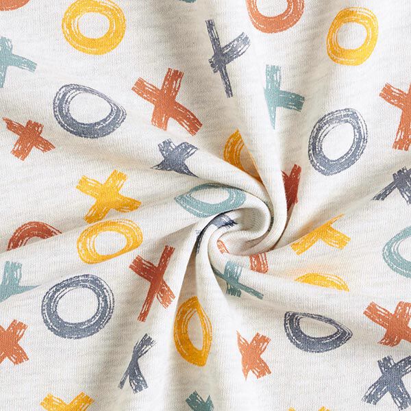 Sweatshirt angeraut Tic-Tac-Toe – natur, image number 3