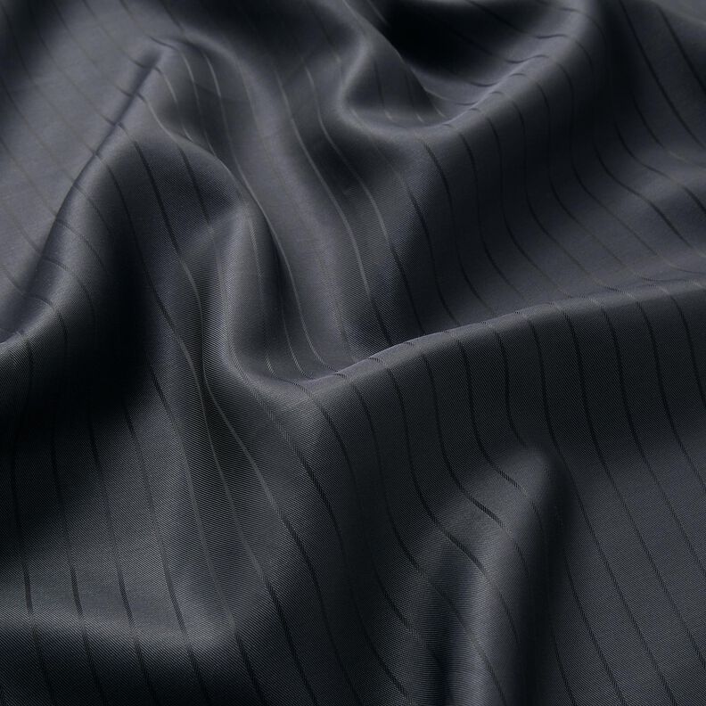 Futterstoff Jacquard Längsstreifen – anthrazit,  image number 2