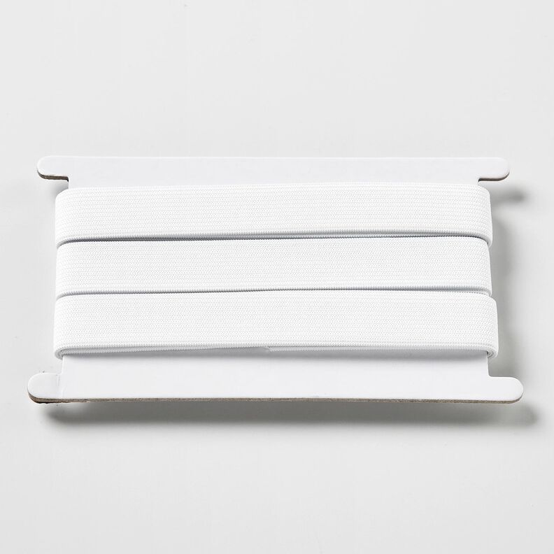 Glattes Gummiband [3 m | 20 mm] – weiss,  image number 1