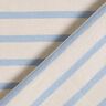 Baumwolljersey schmale & breite Streifen – cashew/hellblau,  thumbnail number 4