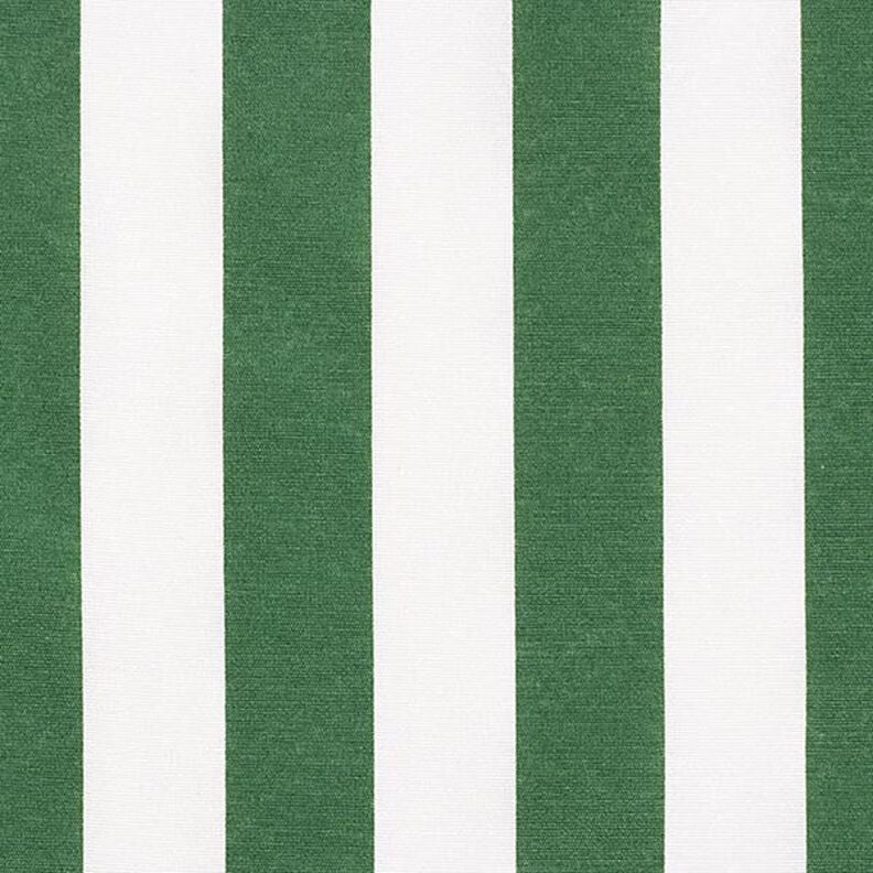 Dekostoff Canvas Streifen – grün/weiss,  image number 1