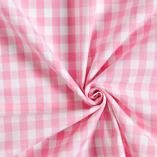 Baumwollstoff Vichy - 1 cm – rosa, 