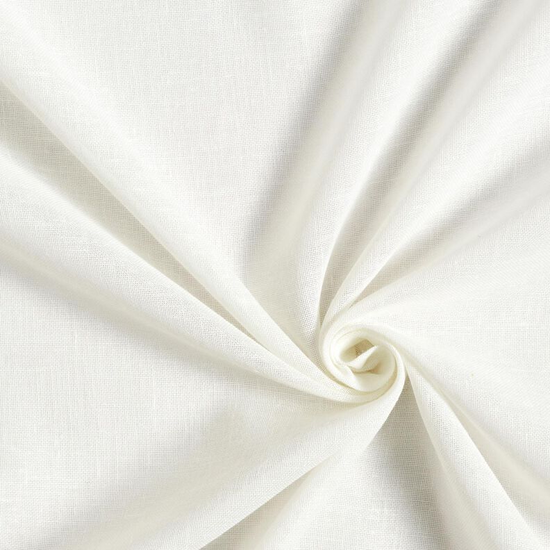 Gardinenstoff Leinen-Mix Uni – wollweiss, image number 3