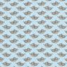 Baumwolljersey Fuchs mit Brille – babyblau,  thumbnail number 1