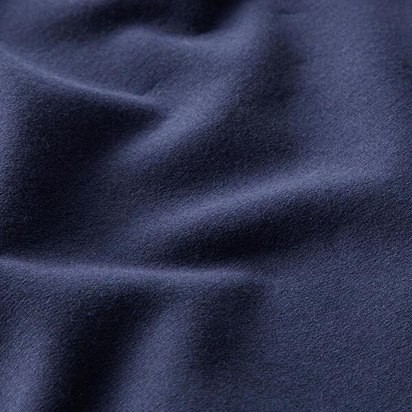 GOTS Softsweat | Tula – marineblau | Reststück 100cm
