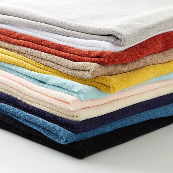 Frottee-Stretch – navy | Reststück 50cm