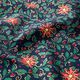 Baumwollstoff Popeline festliche Pflanzen – nachtblau/gold,  thumbnail number 2
