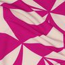 Stretch-Blusenstoff geometrisch | Poppy Fabrics – purpur/cashew,  thumbnail number 2