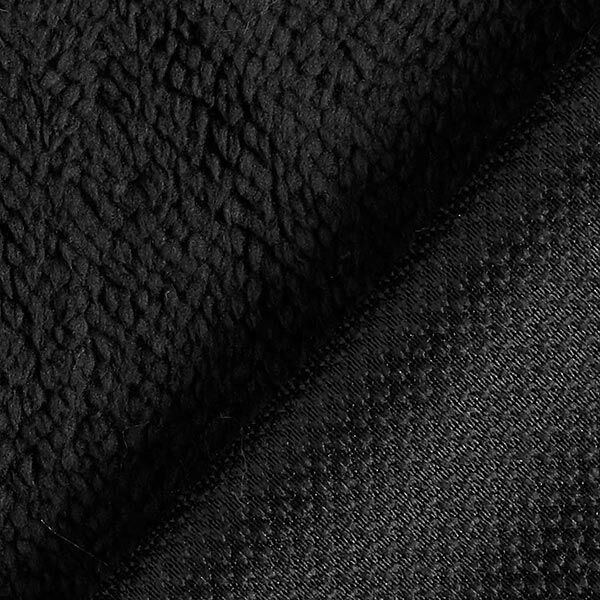 Kunstfell Kuschelteddystoff – schwarz,  image number 3