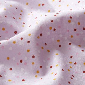 Baumwollstoff Cretonne Pünktchen – pastellviolett, 