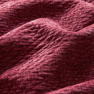 Polsterstoff Chenille 3D-Effekt – bordeauxrot, 