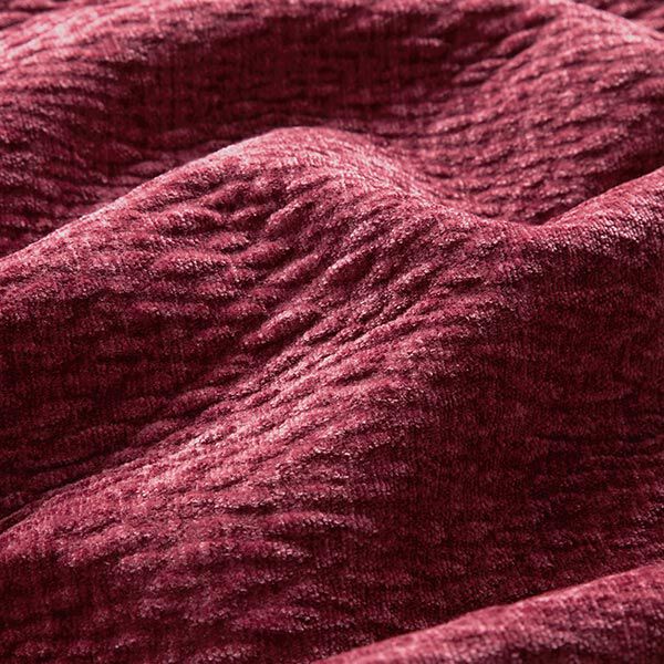 Polsterstoff Chenille 3D-Effekt – bordeauxrot, image number 2