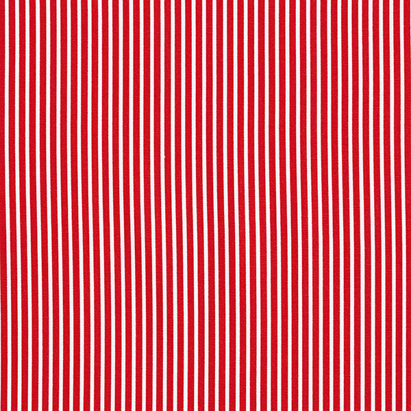 Baumwollpopeline Streifen – rot/weiss,  image number 1