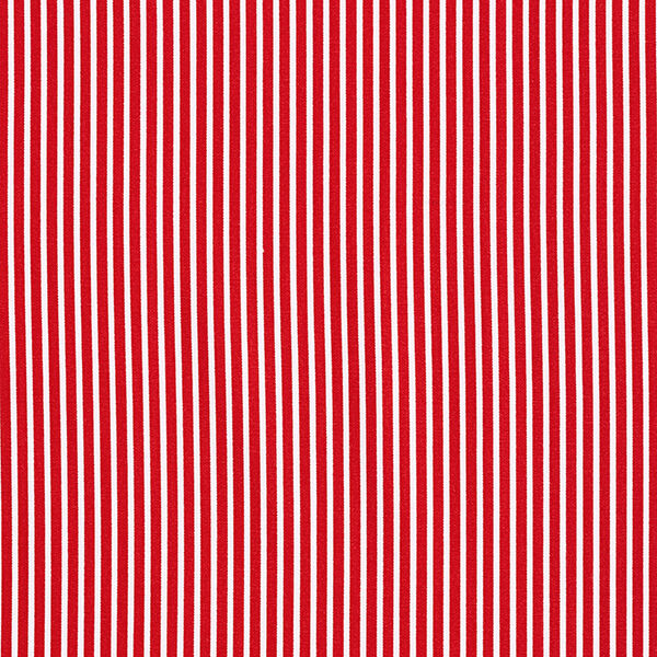 Baumwollpopeline Streifen – rot/weiss,  image number 1