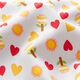 Baumwollpopeline Blumen, Sonnen, Herzen – silbergrau,  thumbnail number 2