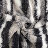 Kunstfell abstrakte Streifen – wollweiss/nachtblau,  thumbnail number 3