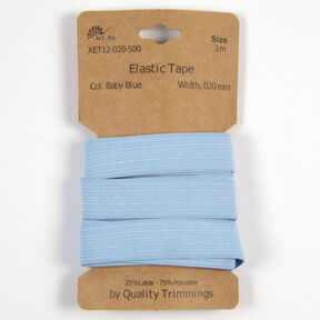 Elastikband [3 m | 20 mm] – hellblau, 