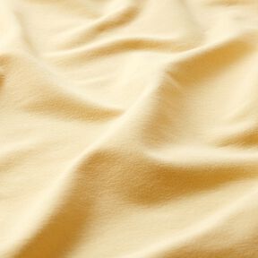 Leichter French Terry Uni – vanillegelb, 