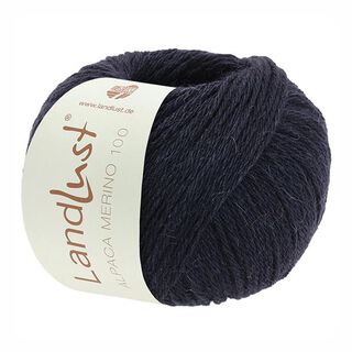 LANDLUST Alpaca Merino 100, 50g | Lana Grossa – nachtblau, 
