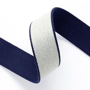 Gurtband Recycling [ 3,5 cm ] – marineblau/grau, 