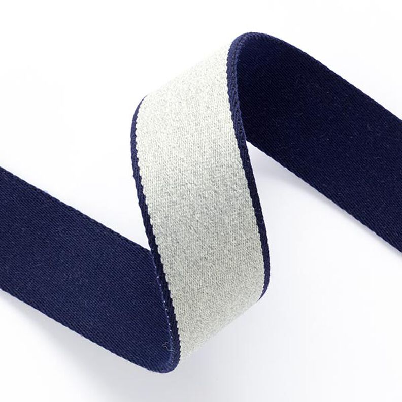 Gurtband Recycling [ 3,5 cm ] – marineblau/grau,  image number 2