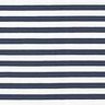 French Terry Sommersweat garngefärbte Streifen – wollweiss/marineblau,  thumbnail number 1