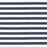 French Terry Sommersweat garngefärbte Streifen – wollweiss/marineblau,  thumbnail number 1
