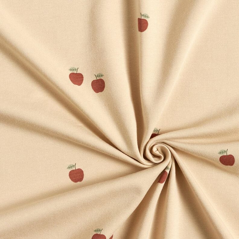 Baumwolljersey kleine &Auml;pfel &ndash; sand,  image number 3