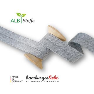Bio Einfassband Edge Me [ 3,2 cm ] | Albstoffe – grau, 