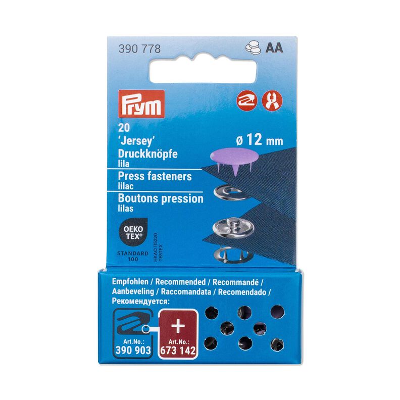 Druckknöpfe Jersey [12 mm] | Prym – lila,  image number 3