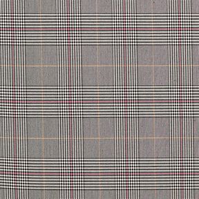 Viskose Stretch Glencheck – grau/pink, 
