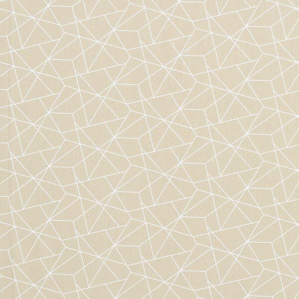 Baumwollstoff Popeline Grafisch – beige, image number 1