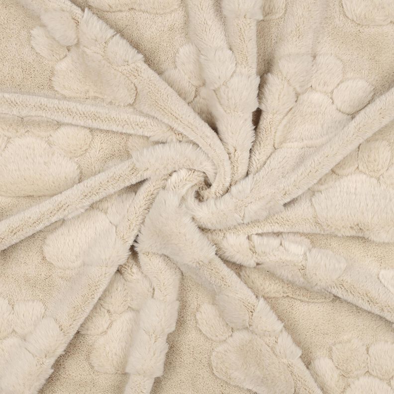 Kuschelfleece Hundepfoten – hellbeige, image number 3