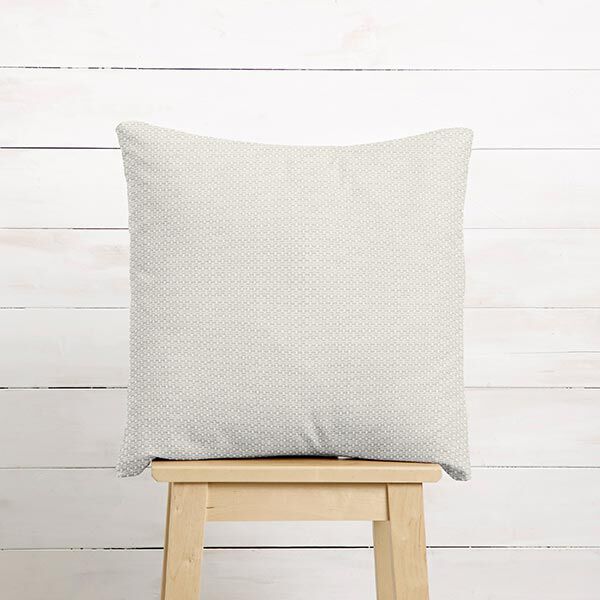 Dekostoff Jacquard kleine Waben – hellbeige