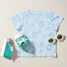 Frotteejersey Blumen – silberblau,  thumbnail number 6