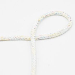 Baumwollkordel Lurex [Ø 5 mm] – weiss, 