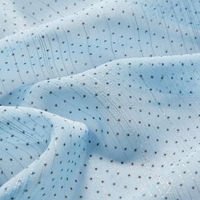 Chiffon Glitzerstreifen und Pünktchen – hellblau, 