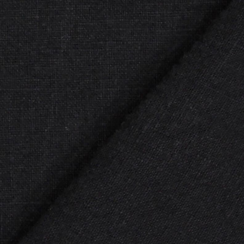 Leinenstoff Ramie-Mix stonewashed, schwere Qualität – schwarz, image number 3