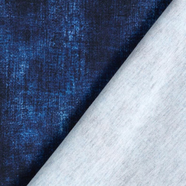 Baumwolljersey Jeansoptik | Glitzerpüppi – nachtblau/indigo, image number 4