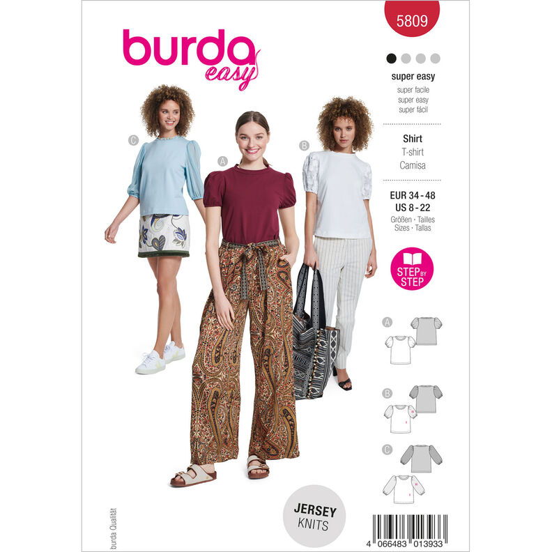 Shirt | Burda 5809 | 34-48, image number 1