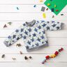 Alpenfleece Aquarell-Sterne – natur/indigo,  thumbnail number 5