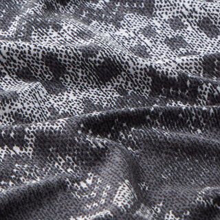 Polyesterjersey Strickmuster Raute – dunkelgrau, 