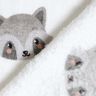Kuschelfleece niedliche Waschbären – elfenbein/dunkelgrau,  thumbnail number 4