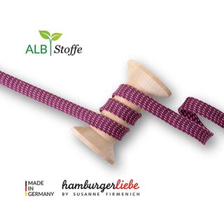 Bio Flechtkordel Twist Me Dots [ 15 mm ] | Albstoffe – pink/himbeerrot, 