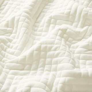 Stepp Jersey Fischgrat Uni – weiss, 