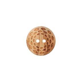 Holzknopf 2-Loch  – beige, 