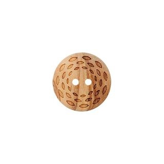 Holzknopf 2-Loch  – beige, 