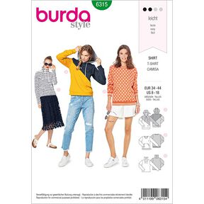 Sweatshirt | Burda 6315 | 34-44, 